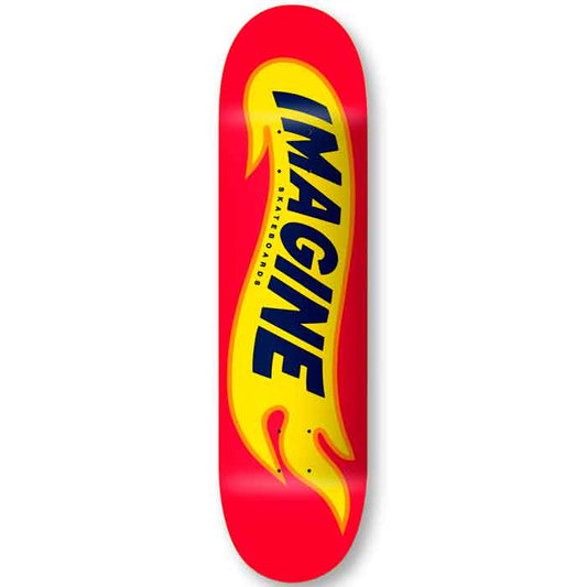TABLA IMAGINE DECK HOT FLAMES RED 8.5