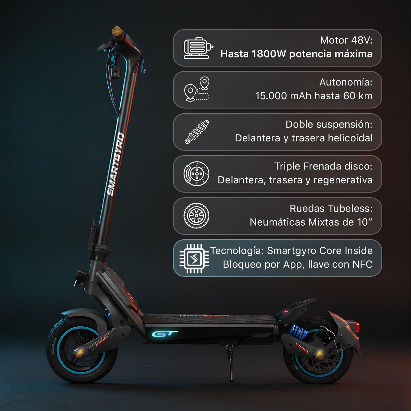 PATINETE ELECTRICO SMARTGYRO ROCKWAY GT