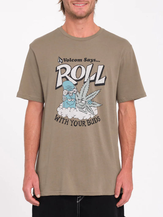 CAMISETA VOLCOM BUDZ - TEAK